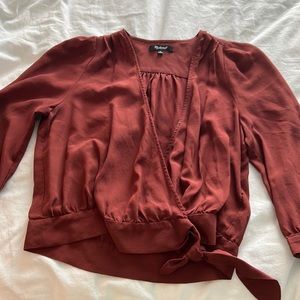 Madewell maroon top
